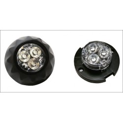 Blitz auto cu 3 LED-uri de mare putere si montaj de suprafata sau in far/lampa auto Blitz auto cu 3 LED-uri de mare putere si montaj de suprafata sau in far/lampa auto